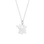 Love France Map Heart Necklace Sterling Silver, thumbnail 5 of 8