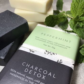 Soap Duo Peppermint And Charcoal, 2 of 6