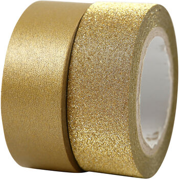 Christmas Washi Paper Tape Assorted Red Or Gold, 3 of 8