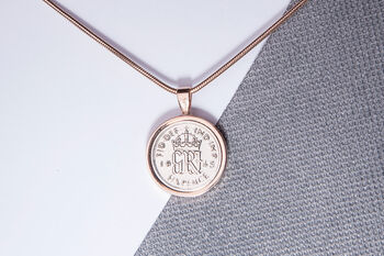 1945 80th Birthday Sixpence Coin Pendant Gift, 3 of 5
