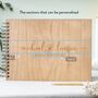 Personalised Wood Wedding Guest Book Alternative, thumbnail 6 of 12