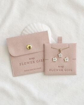 Flower Girl Earrings Proposal Gift, 3 of 4