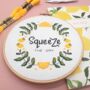 'Squeeze The Day' Cross Stitch Kit, thumbnail 3 of 8