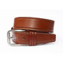 Thick Tan Men's Leather Belt Free Personalisation, thumbnail 4 of 7