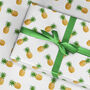 Pineapple Wrapping Paper Roll Folded, Fruity Gift Wrap, thumbnail 1 of 2
