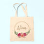 Personalised Wreath Tote Bag, thumbnail 1 of 12