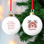 Personalised Reindeer Rainbow Bauble, thumbnail 1 of 3