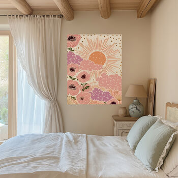 Celestial Sun Flower Art Print, 2 of 5