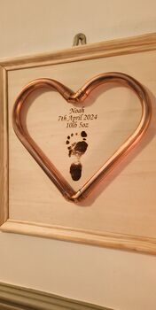 Baby Hand/Foot Print Heart, 3 of 5