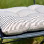 Riseley Cotton Stripe Garden Seat Pads, thumbnail 4 of 6