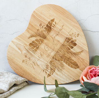 Personalised Chopping Board, Palm Print, 3 of 6