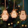Personalised Wooden Penguin Christmas Tree Decoration, thumbnail 1 of 4