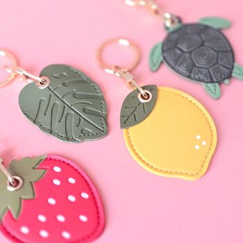 Strawberry Airtag Holder Keyring Or Bag Charm, 4 of 5