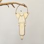 Angel Hanging Christmas Tree Decoration, thumbnail 3 of 4