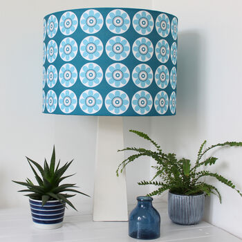 Daisy Daisy Lampshade In Pink Or Blue, 2 of 4