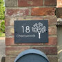 Personalised Tree Slate House Number Sign, thumbnail 1 of 3