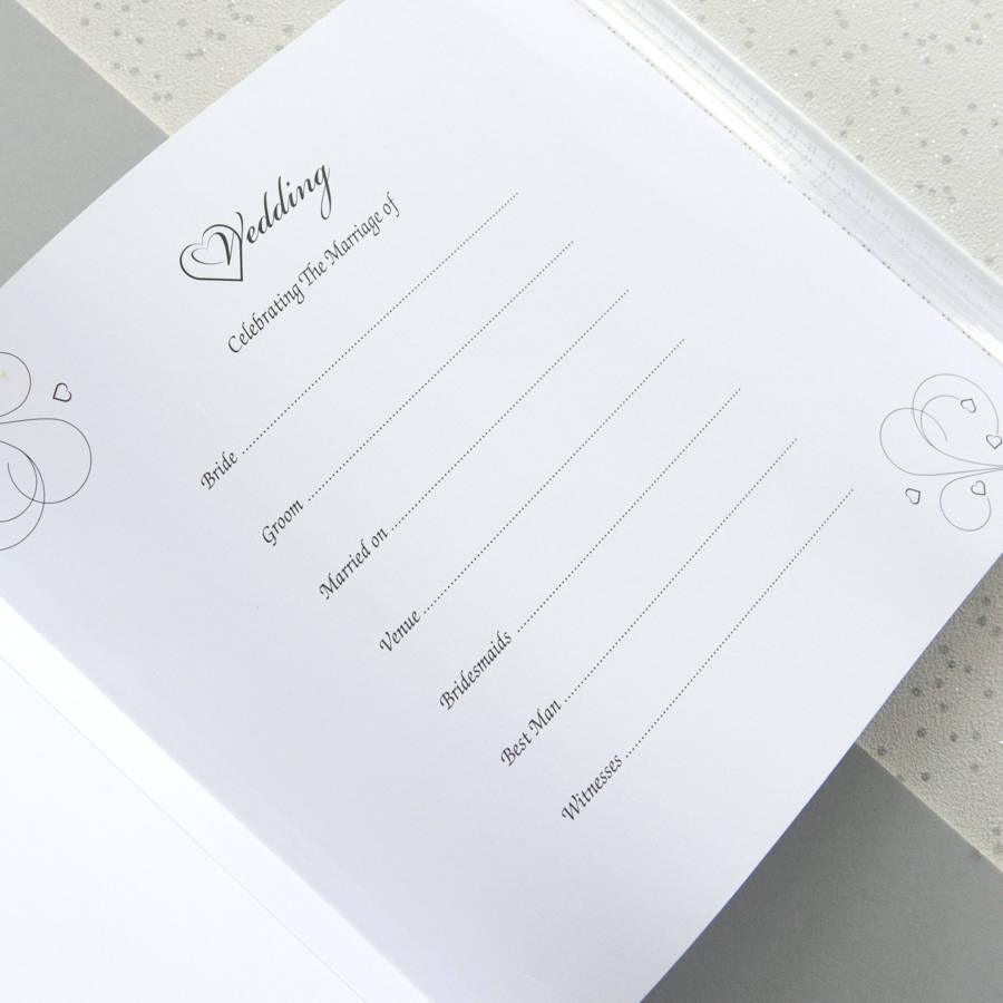 Personalised Embossed Traditional Wedding Photo Album By Natalie Ryan