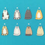 Personalised Cat Birthday Origami Heart Card, thumbnail 2 of 10