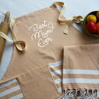 Personalised Cotton Apron, Tea Towels, Anniversary Gift, 5 of 12