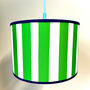 Carnival Lampshade In Emerald Green Stripe, thumbnail 5 of 5