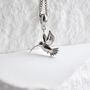 Hummingbird Bird Necklace Gift 925, thumbnail 2 of 5
