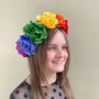 Oversized Rainbow Flower Crown, thumbnail 3 of 3