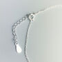 Sterling Silver Heart Trio Anklet, thumbnail 3 of 5