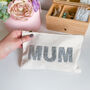 Mum Makeup Bag With Silver Rhinestone Letters, thumbnail 6 of 9