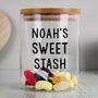 Personalised Glass Jar With Bamboo Lid, thumbnail 1 of 8