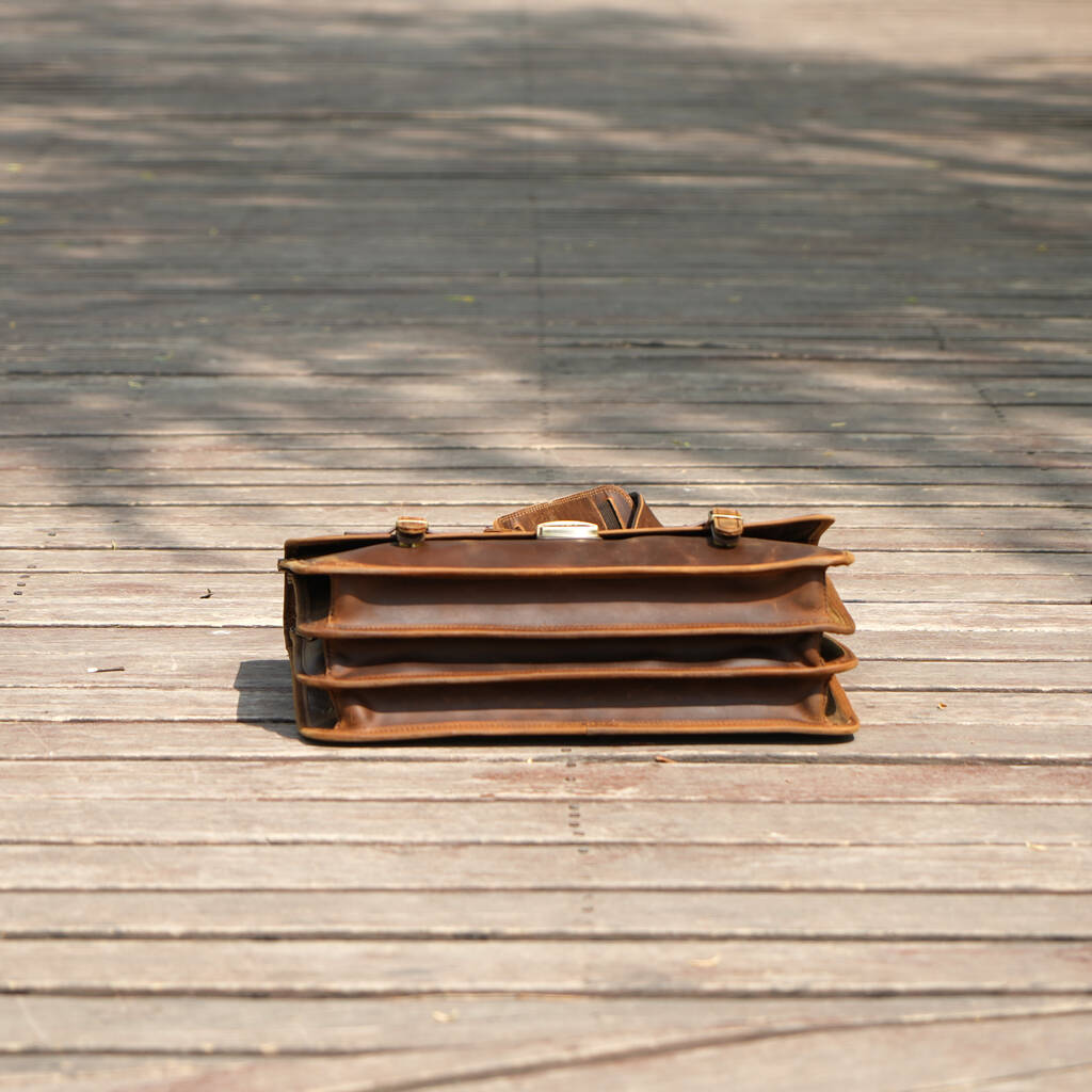 Doctor Style Genuine Leather Briefcase By EAZO