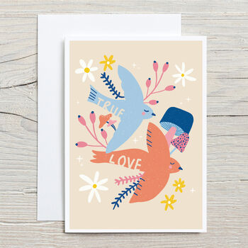 True Love Birds Valentine's Day Card, 4 of 4
