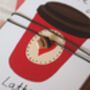 Coffee Love Card With Charm Necklace, thumbnail 2 of 3