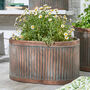 Set Of Three Copper And Iron Planters, thumbnail 4 of 6