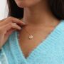 Personalised 18ct Gold Plated Pearl Daisy Necklace, thumbnail 1 of 5