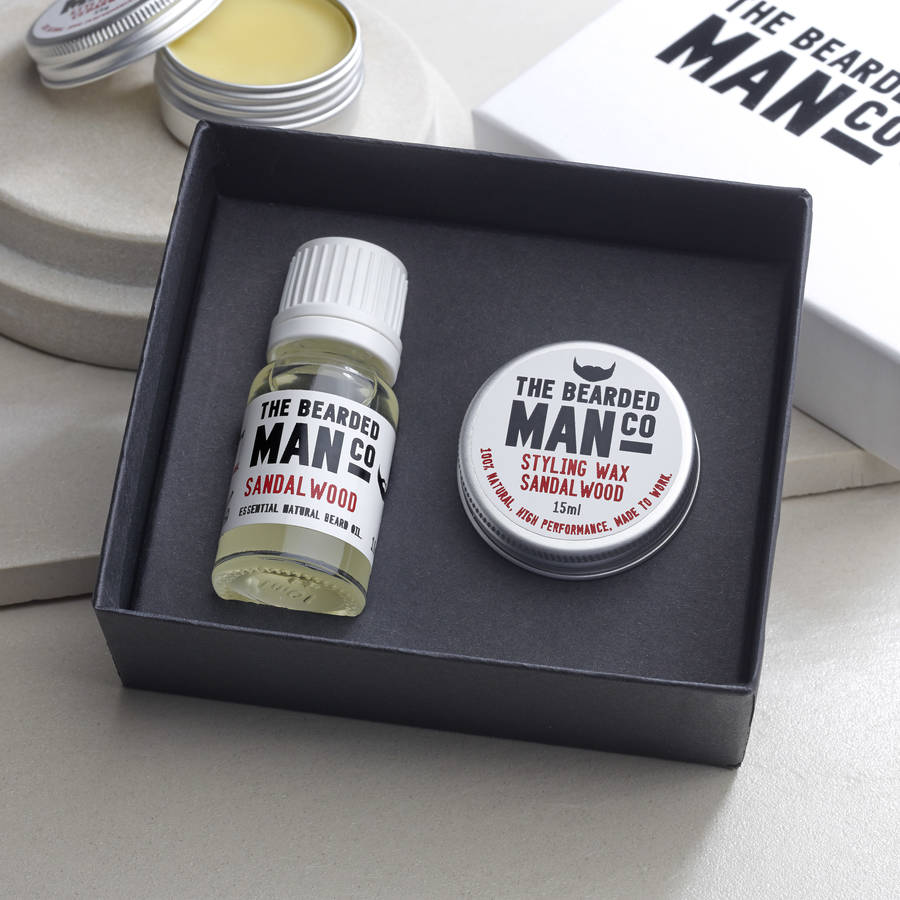 Boxed Gift Set Of 10ml Beard Oil And 15g Moustache Wax, 1 of 2