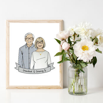 Personalised Hand Drawn Couple Illustration, 4 of 10