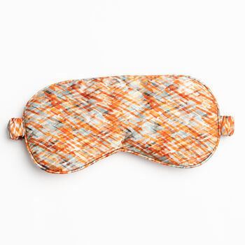 100% Mulberry Silk Eye Mask Crosshatch, 2 of 5