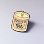 Manifest That Shit Enamel Pin Badge, thumbnail 2 of 4
