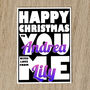 Personalised Names Christmas Card With Message Inside, thumbnail 7 of 8