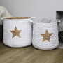 Set Of Luxury Gold Star Baskets, thumbnail 1 of 6