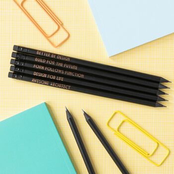 Funny Architect Pencil Set: Form Follows Function, 2 of 7