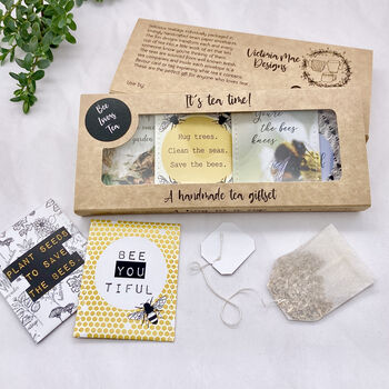 Bee Gifts: Tea Gift Set For Bee Lovers, 12 of 12