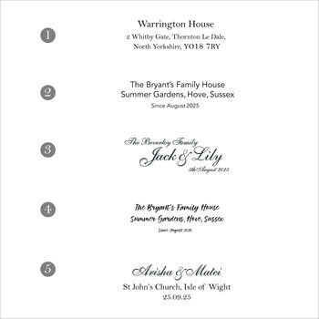 Wedding Venue Black And White Hand Drawn Illustration, 3 of 3