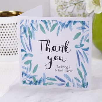 Teacher Thank You Patterned Card, 5 of 5
