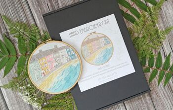 Pastel Cottages Embroidery Kit, 5 of 11