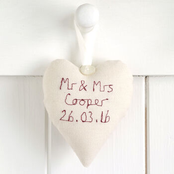 Personalised Wedding Or Anniversary Mini Heart Gift, 10 of 12