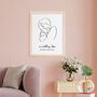 Personalised Line Art New Mum And Baby's Love Print, thumbnail 11 of 12