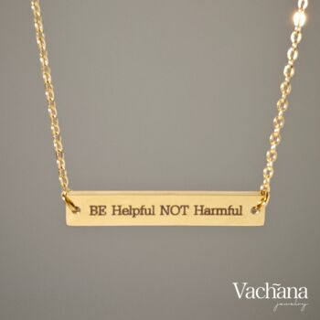 Be Helpful Not Harmful Necklace, 2 of 5