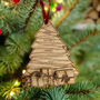 Wooden Family Tree Personalised Christmas Decoration, thumbnail 2 of 3