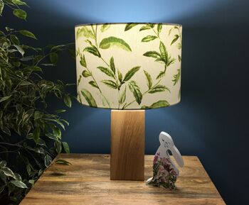 Oasis Spruce Green Botanical Drum Lampshade, 3 of 10